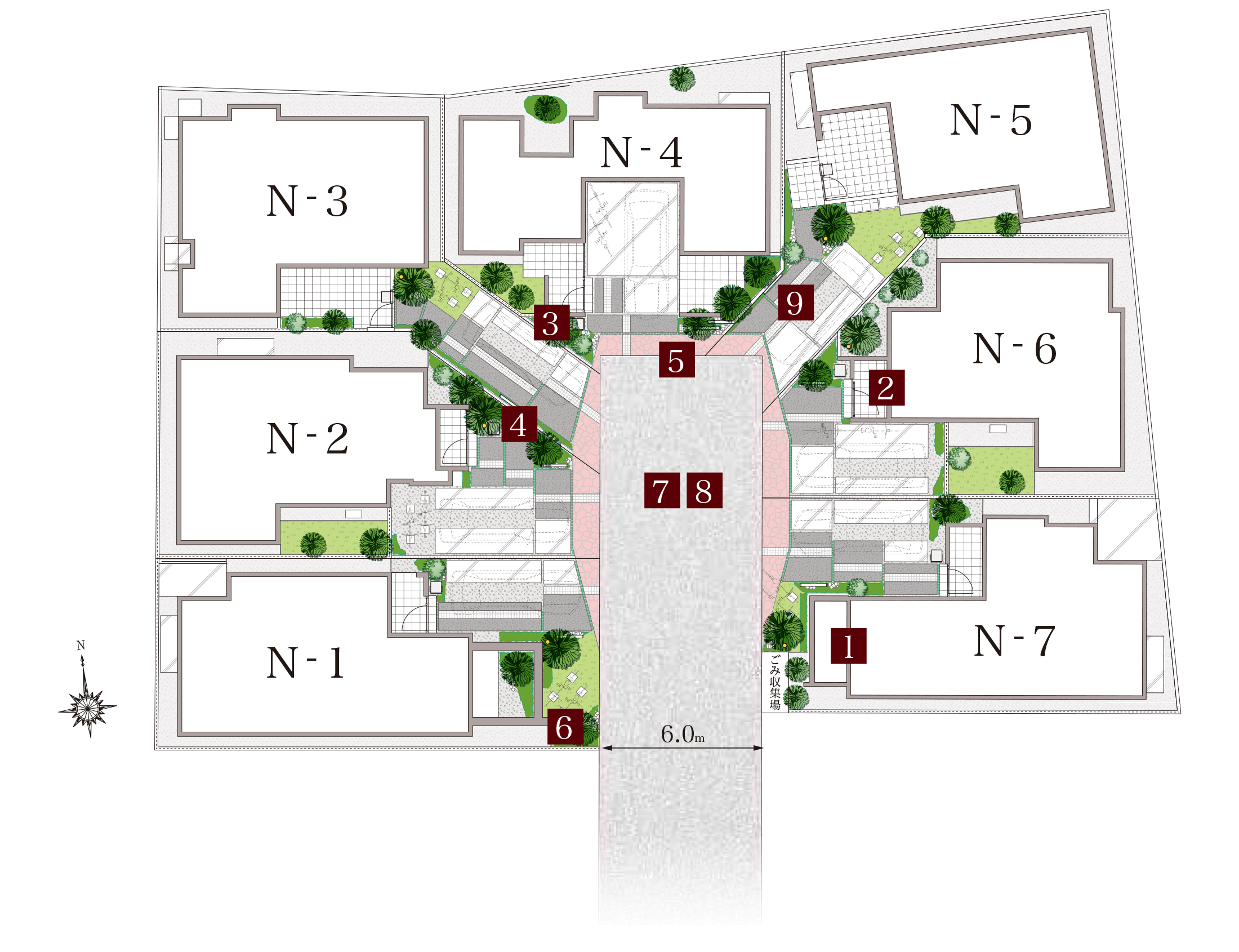 敷地配置図